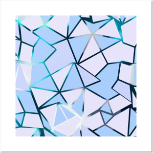 Pretty light blue pattern Posters and Art